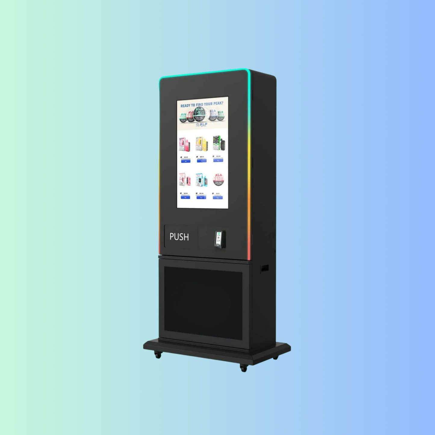Free Standing Puff Vending Machine - 32" Screen