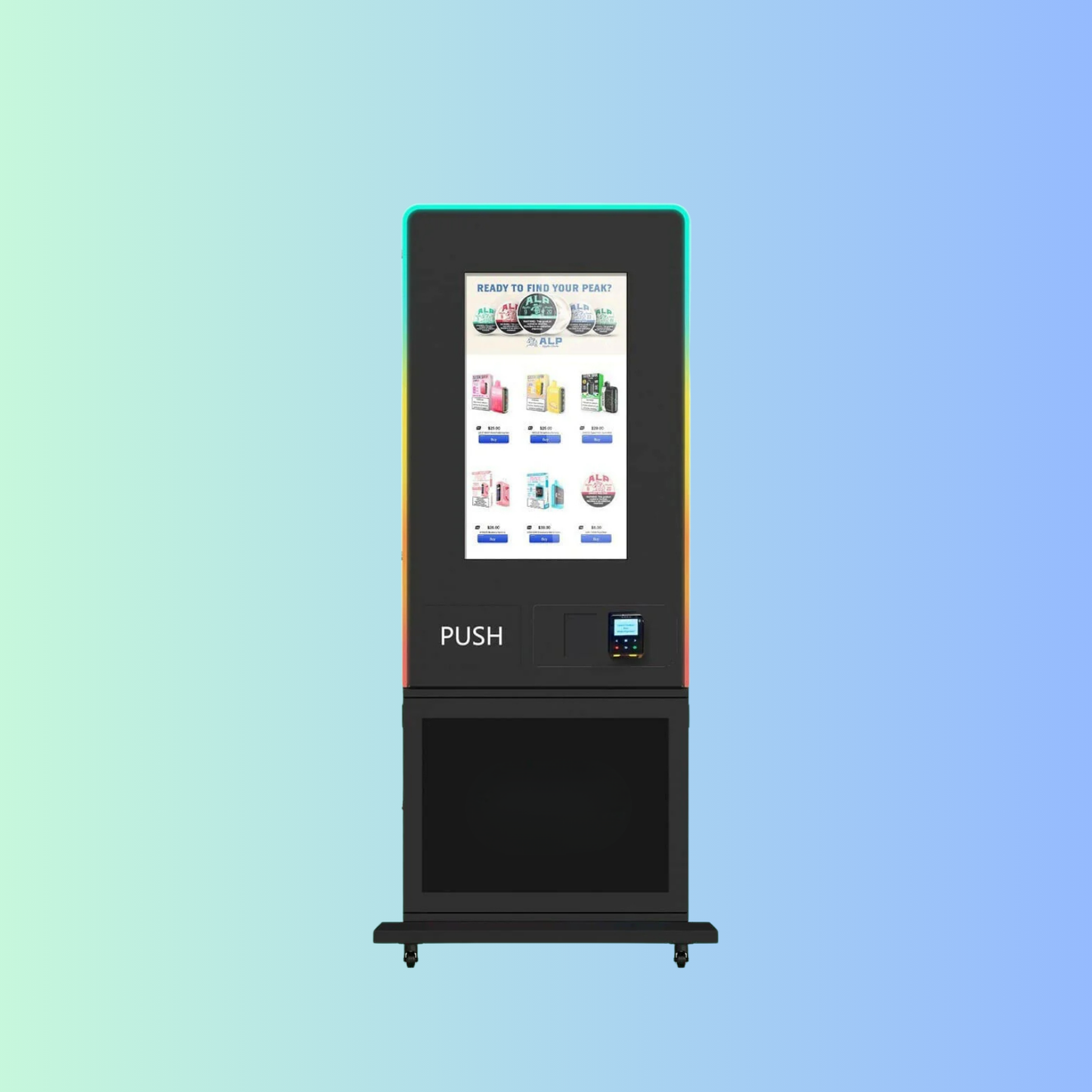 Free Standing Puff Vending Machine - 32" Screen