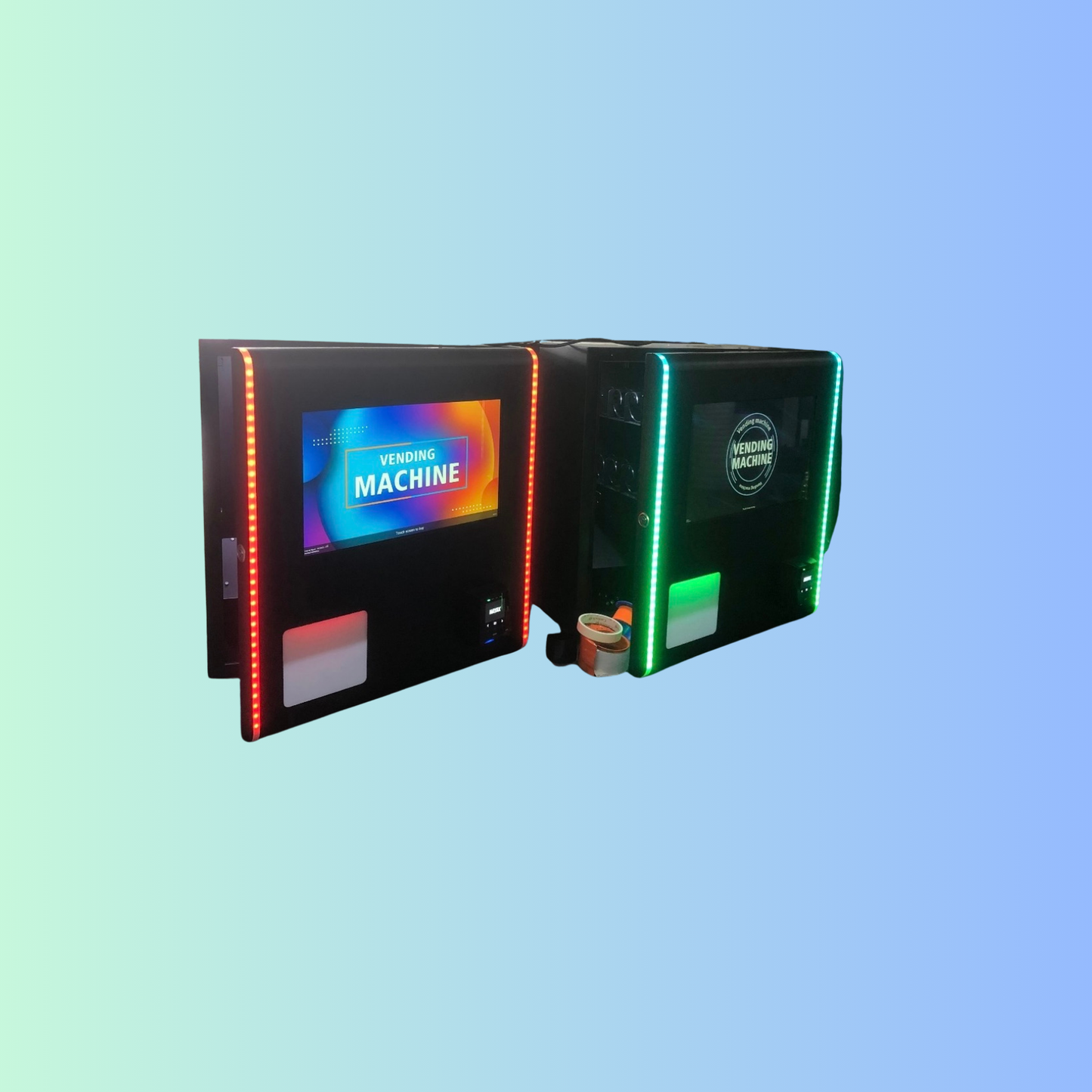 Mini Puff Vending Machines w LED Lights- 18.5" Touchscreen Smart Vending Machine