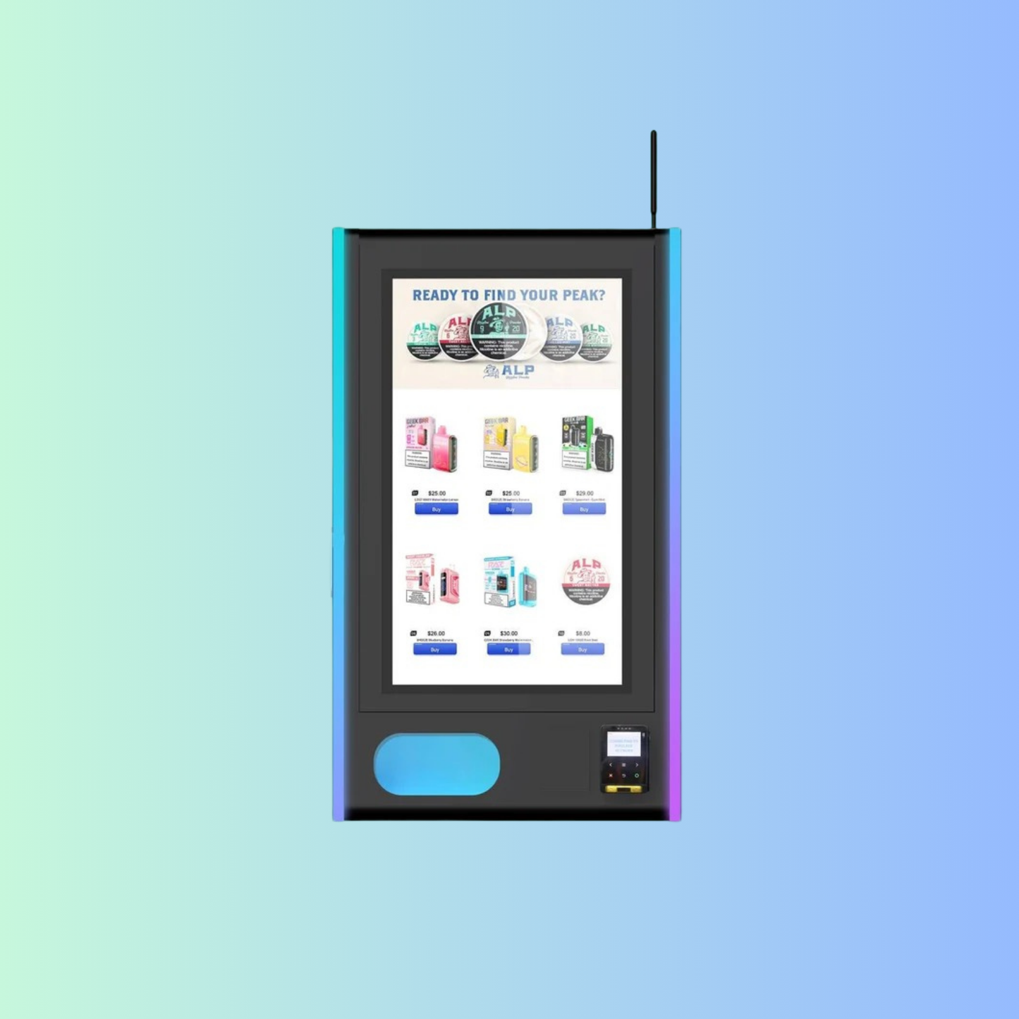 32" LED Puff Vending Machine