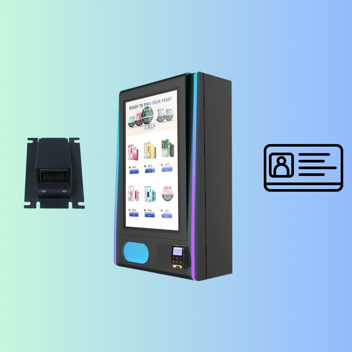 32" LED Puff Vending Machine